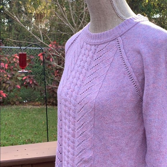 J Crew Pointelle Cable-Knit Wool Sweater - Picture 11 of 16